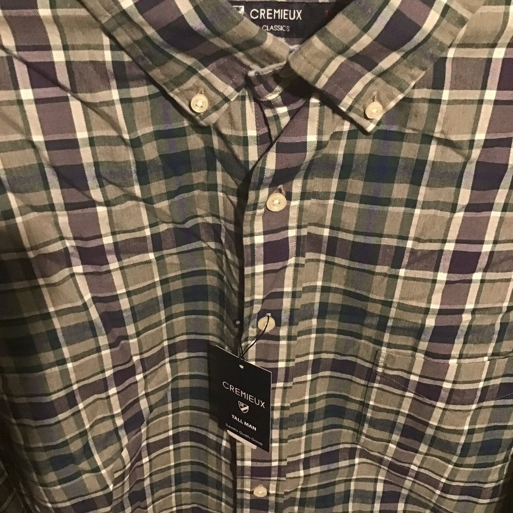 Men’s big and tall long sleeve shirt